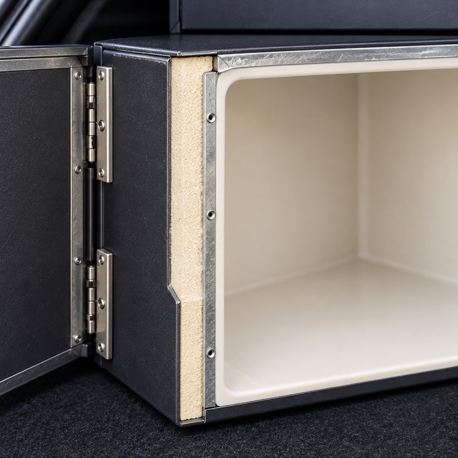 Insulated locker interior